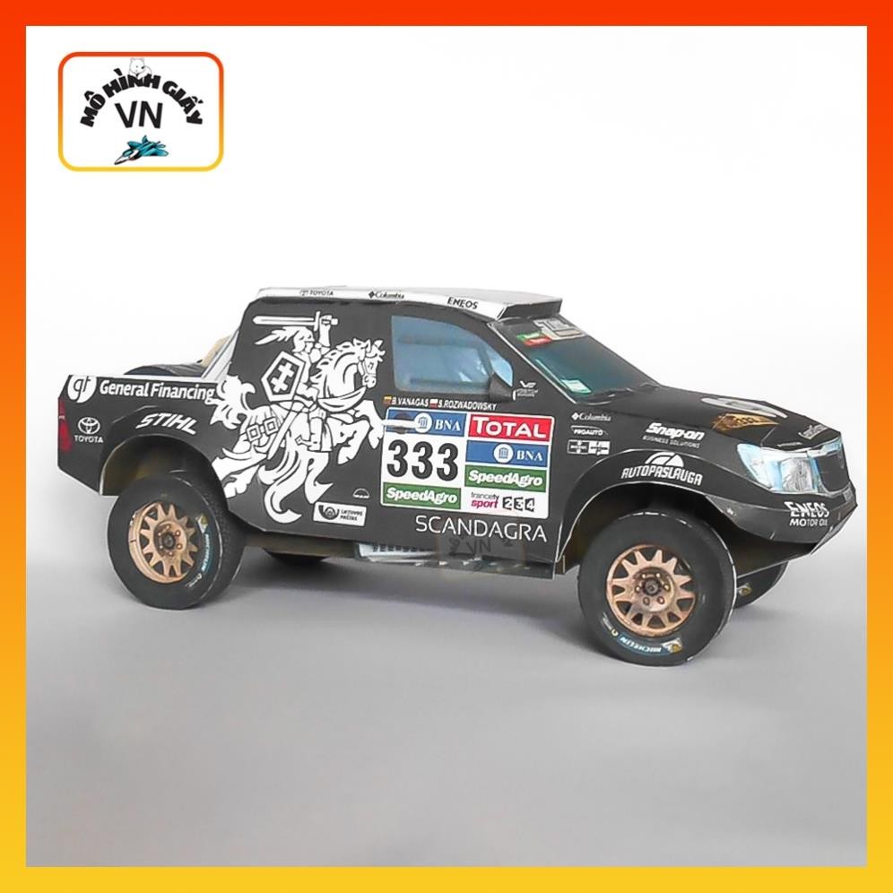 Mô Hình Giấy Lắp Ráp Xe Bán Tải Toyota Hilux Overdrive (Dakar 2016) - MohinhgiayVN