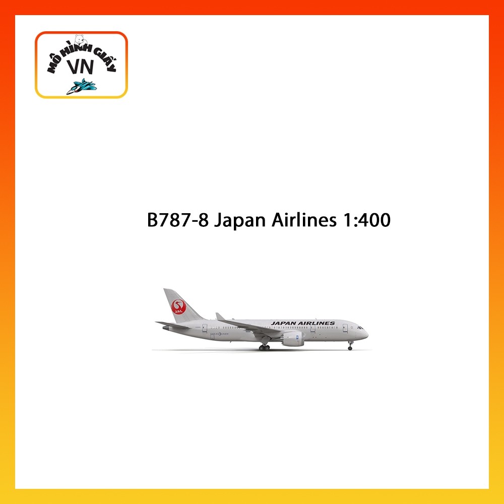 [1:400] Mô Hình Giấy Lắp Ráp Máy Bay B787-8 Japan Airlines (MINI) - MohinhgiayVN