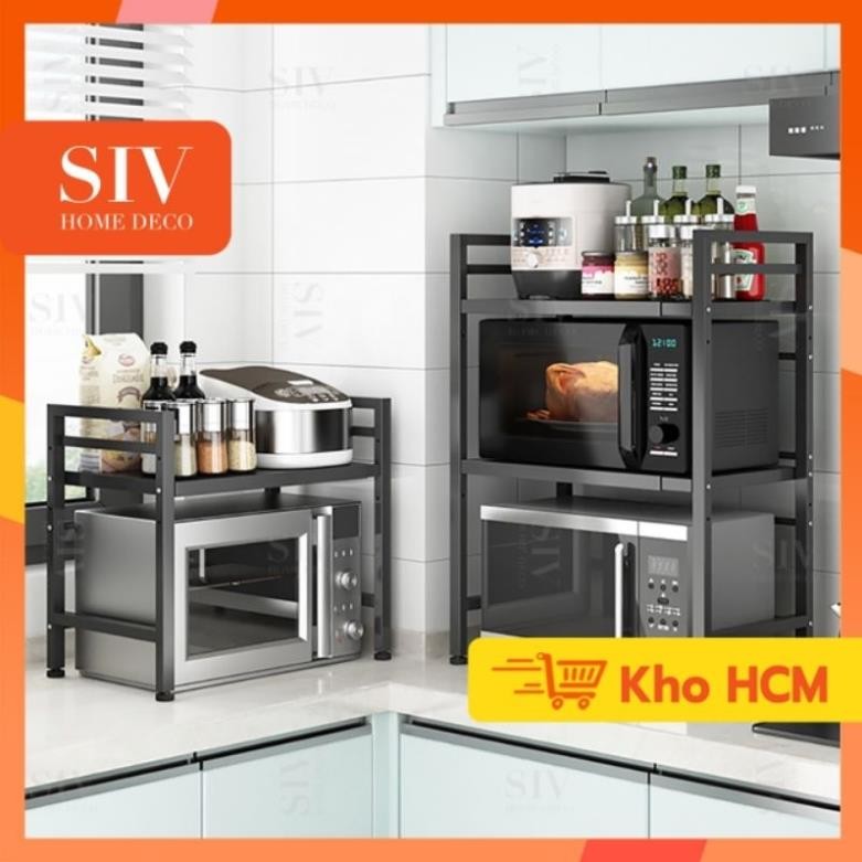 Kệ Lò Vi Sóng kích thước có thể điều chỉnh SIV 2/3 tầng-Kệ Để Lò Vi Sóng ,Kệ Để Đồ Nhà Bếp
