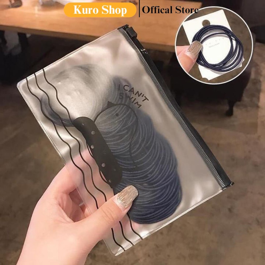 Set 100 chun buộc tóc Hàn quốc đủ màu