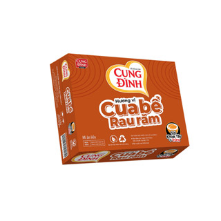  Thùng 30 Gói Mì Khoai Tây Cung Đình Hương Vị Cua Bể Rau Răm 