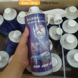 Chai xịt vệ sinh nội thất ô tô Xwash dung tích 500ml làm sạch sofa, ghế da và khử mùi nội thất xe hơi