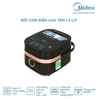 Nồi cơm điện cao tần cao cấp 1250w midea mb-hs4008 1.5 lít - hàng chính hãng bảo hành điện tử 1 năm