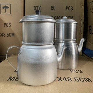 Phin cafe nhôm 100g và 200g - Phin cafe có ấm lớn - Dụng cụ pha cà phê
