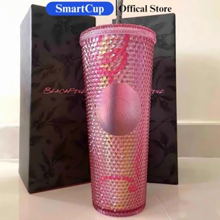 Ly Starbucks x BlackPink Dung Tích 24Oz~710ml Ly uống nước đen hồng fullbox kèm ống hút