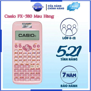 Máy tính CASIO Fx-580VN X thế kỷ mới ( Màu Hồng ) Độ đúng ra Cao - máy vi tính giá cực rẻ - Hàng Thái BH 24 Tháng