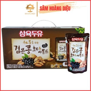 Sâm hoàng diệu - sữa đậu đen, óc chó, hạnh nhân chính hãng sahmyook 190ml bịch