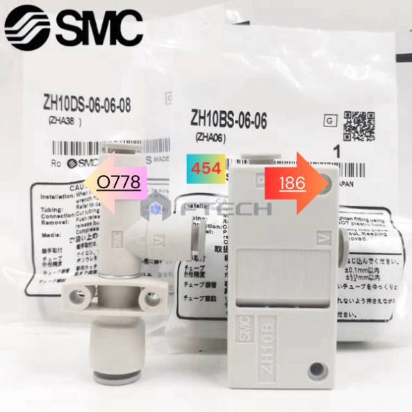 VAN HÚT CHÂN KHÔNG SMC ZU05S, ZU07S,  ZH05BS-06-06, ZH07BS-06-06, ZH10BS-06-06