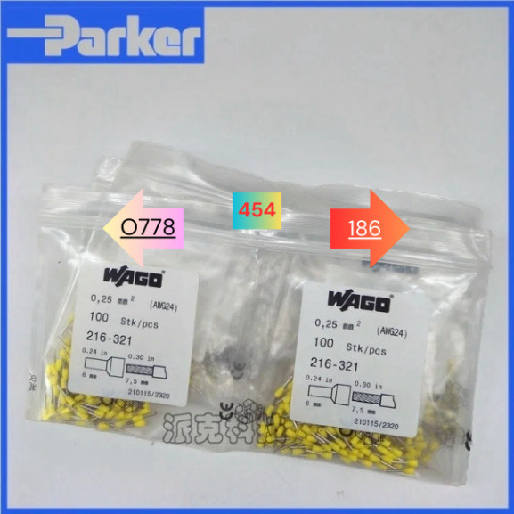 Wago 216-Đầu Nối Đầu Nối Cách Điện Vỏ Ép Lạnh Hình Kim 321 0,25 Mm Vuông Awg24