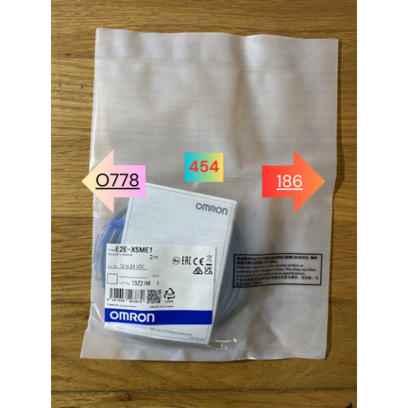Cảm biến tiệm cận OMRON E2E-X5ME1 2M,  E2E-X5MF1 2M