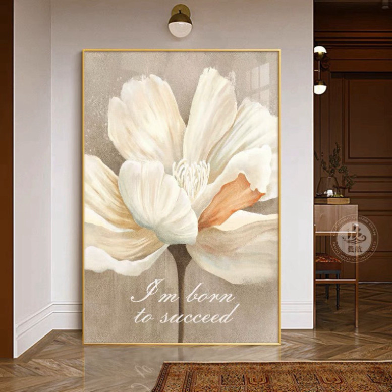 Tranh Tráng Gương Tranh Hoa Lá Tráng Gương Treo Tường Phòng Khách/Decor Phòng Khách/ Phòng Ngủ/ Phòn