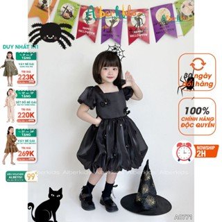 Váy bé gái ALBERKIDS HALLOWEEN đính ngọc nơ công chúa xinh đẹp cho trẻ em 2,3,4,5,6,7,8,9,10,11,12 tuổi A0771-A0791