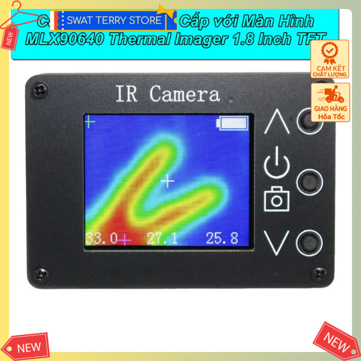 Camera Nhiệt với Màn Hình MLX90640 Thermal Imager 1.8 inch TFT