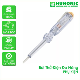  Bút thử điện kiểm tra dòng điện 100-500V - kiêm tua vít 2 cạnh màu trong suốt 
