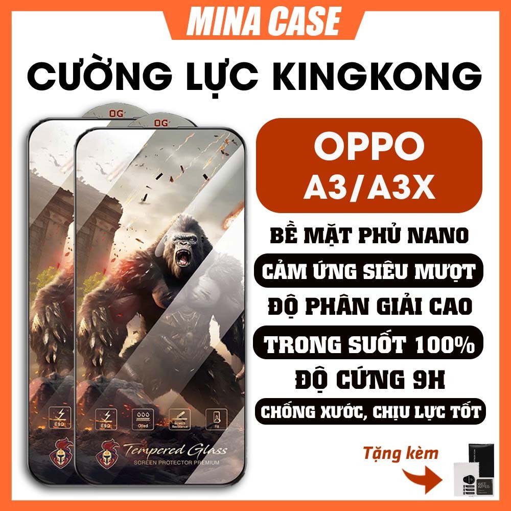 Kính cường lực Oppo A3 / A3x KK warrior thế hệ mới, cao cấp