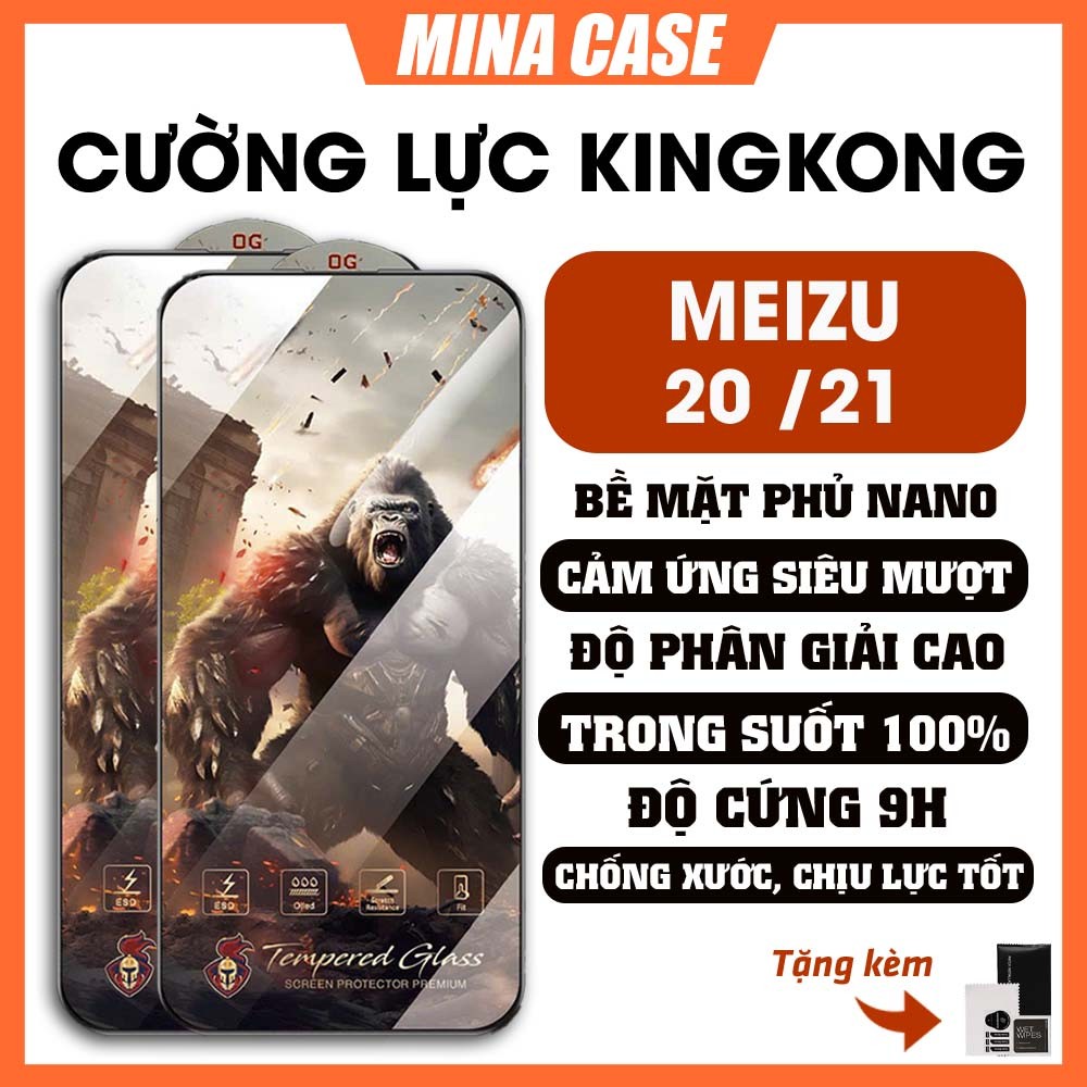 Kính cường lực Meizu 20 / 21 / 20 Pro / 20 Classic KK warrior thế hệ mới, cao cấp