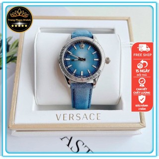 Đồng Hồ Nữ Dây Da Versace,Size:36mm,Mặt Tròn ,máy Quarzt Nữ Tính,Sang Trọng