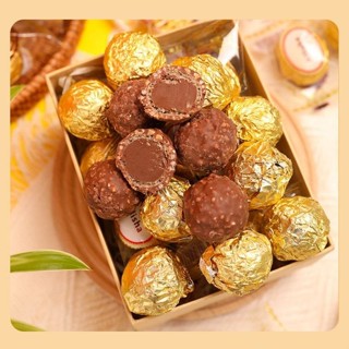 [Combo 2]Socola nhân đậu phộng Ailisha viên lẻ, chocolate hạt khô lên set giỏ quà, trang trí tháp oản bánh kẹo tết