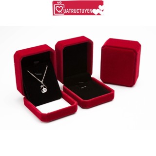 Hộp đựng trang sức đựng dây chuyền, nhẫn đôi, vòng tay hộp nhung sang trọng