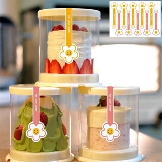 Set 100 miếng tem sticker dải bông hoa 3x10cm TE46 decal Cám ơn dán hộp bánh kẹo, túi quà đóng hàng niêm phong