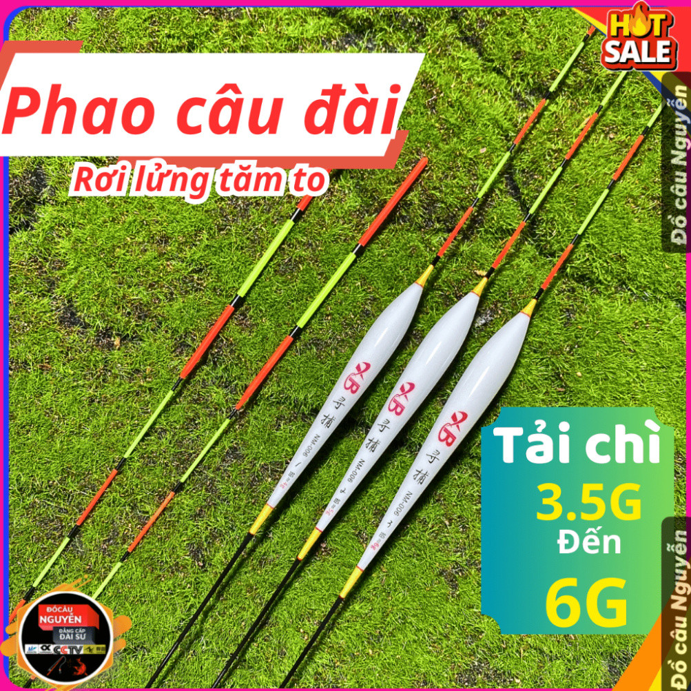 Phao câu đài XB, phao câu rơi, lửng, câu cân chất liệu nano tăm to thân phao dài ,phao câu nước sâu 