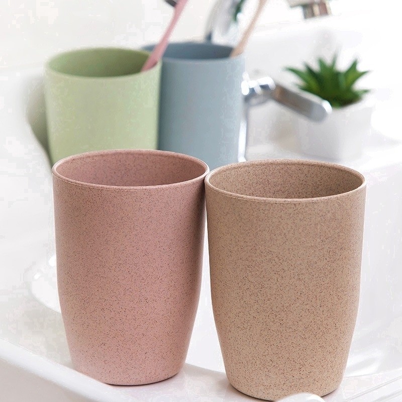 Set 2 Cốc Lúa Mạch Màu Sắc - Ly Uống Nước 450ml