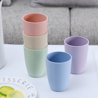 Set 2 Cốc Lúa Mạch Màu Sắc - Ly Uống Nước 450ml