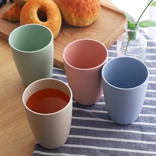 Set 2 Cốc Lúa Mạch Màu Sắc - Ly Uống Nước 450ml
