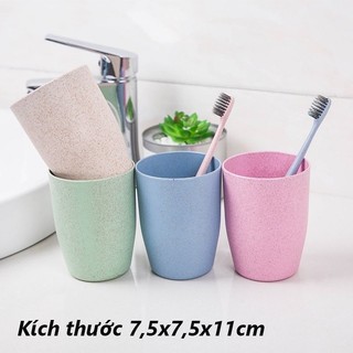 Set 2 Cốc Lúa Mạch Màu Sắc - Ly Uống Nước 450ml