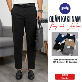 Quần kaki nam YODY quần âu nam công sở thời trang thanh lịch QKM6005