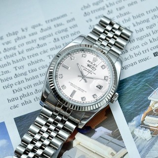 Đồng Hồ Nam Chính Hãng Rolex  Dây Thép Đúc Có Đủ 2 Lịch Ngày Thứ Mẫu Mới 2024