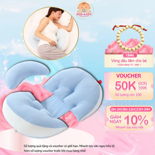 Gối bầu cánh tiên cho bà bầu có kèm gối phụ giúp bà bầu đỡ đau mỏi lưng , bảo vệ và nâng đỡ bụng bầu beeplaza