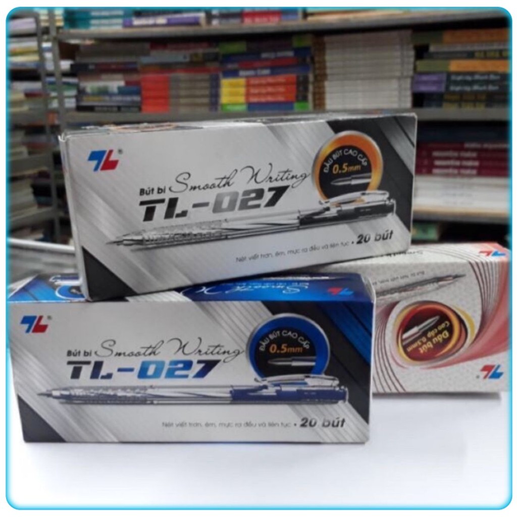 BÚT BI THIÊN LONG 027 (Hộp 20 chiếc) HÀNG CHUẨN THIÊN LONG ٩(‿)۶