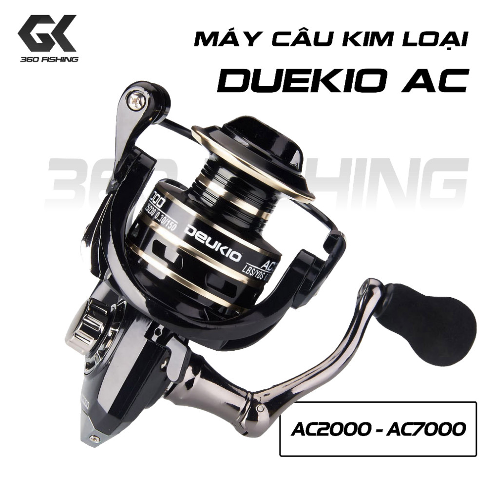 Máy Câu Kim Loại Deukio AC Máy Câu Đứng Câu Lure, Máy Câu Cá 2000-7000 5645hfga2345678