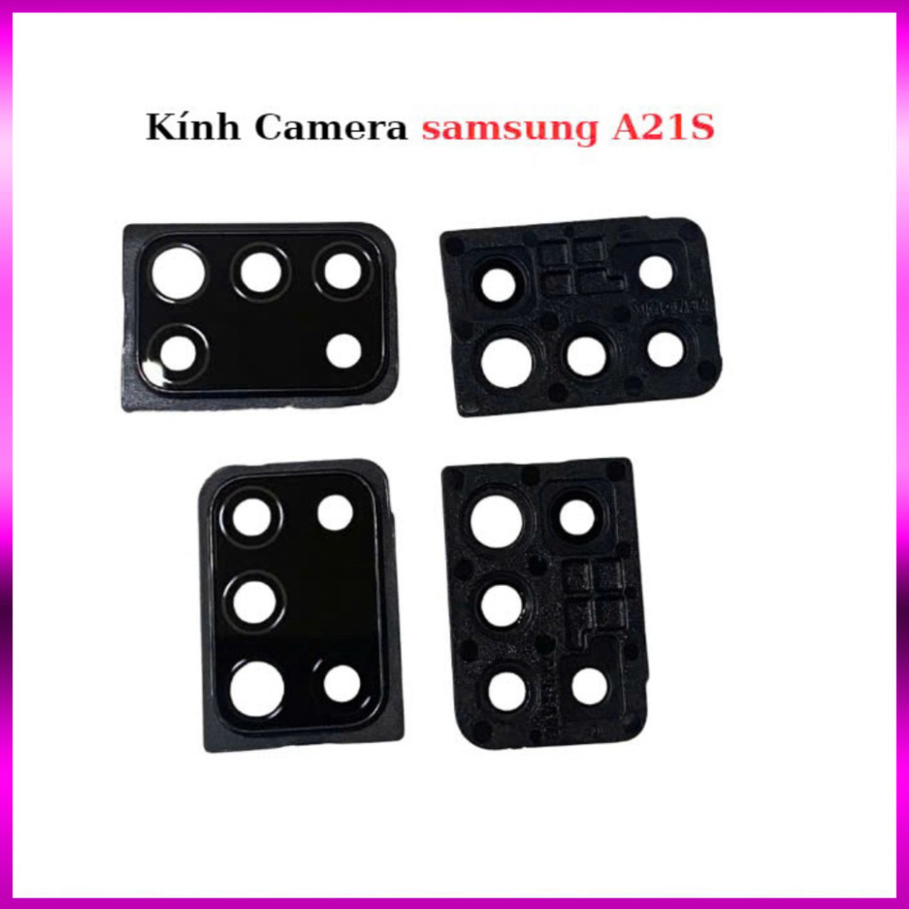 Kính Camera samsung  A21S ,kính + vành
