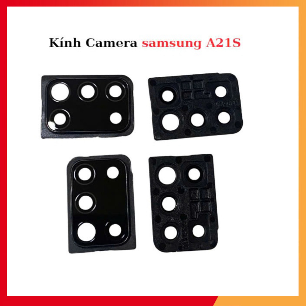 Kính Camera samsung  A21S ,kính + vành
