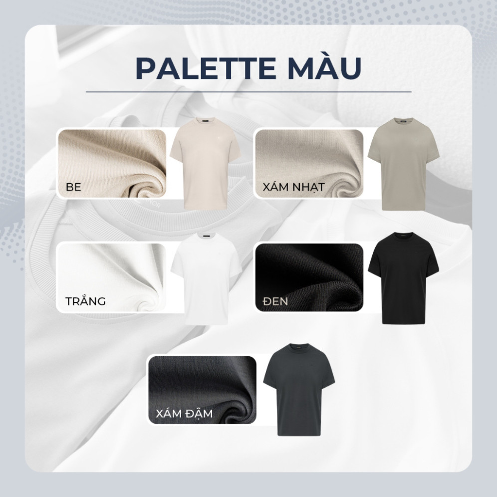 Hàng 2nd Áo thun nam cổ tròn TSHIRT BASIC, BST Social Circle vải cotton cao cấp thoải mái - POLOMANOR Hàng 2nd