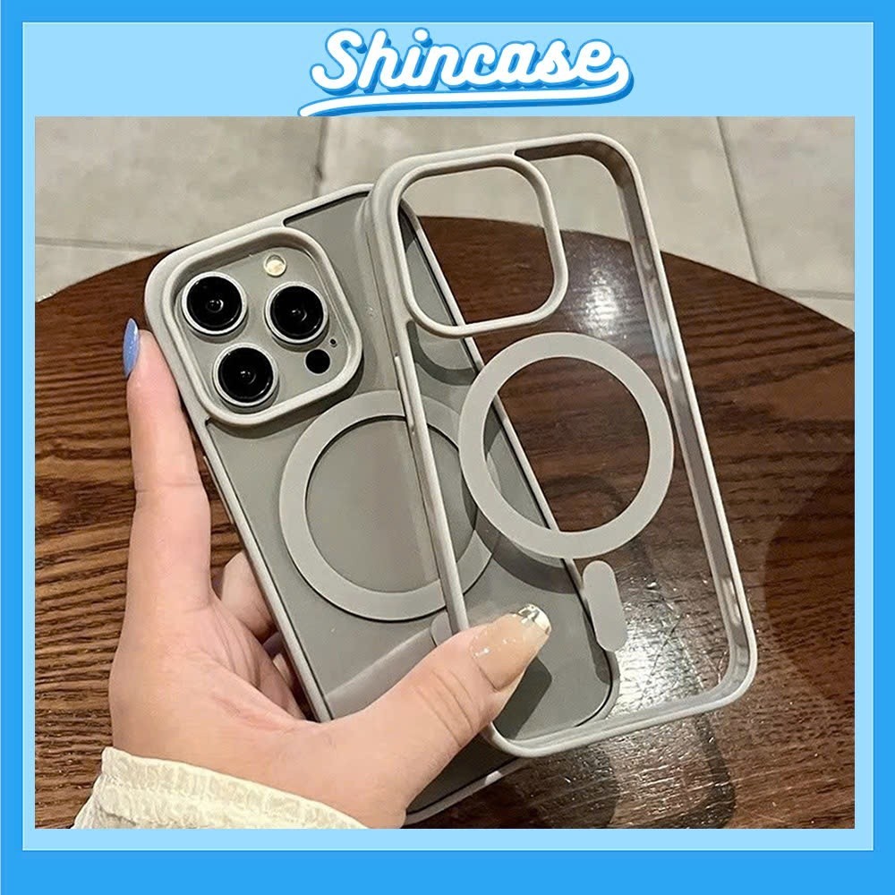 Ốp Lưng Iphone Trong Suốt Sạc Từ Tính , Chống Sốc, Bảo Vệ Camera - iP 7/8/X/XS/11/12/13/14/15/16/17/Plus/Pro/Max/Air