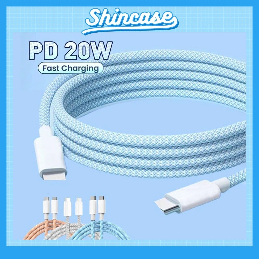 Dây Sạc , Cáp Sạc Nhanh 20W Bọc Dù Type - C To lP, Type-C Sạc Nhanh - Cho 7/8/Plus/X/XS/11/12/13/14/15/16/17/18/Pro/Max