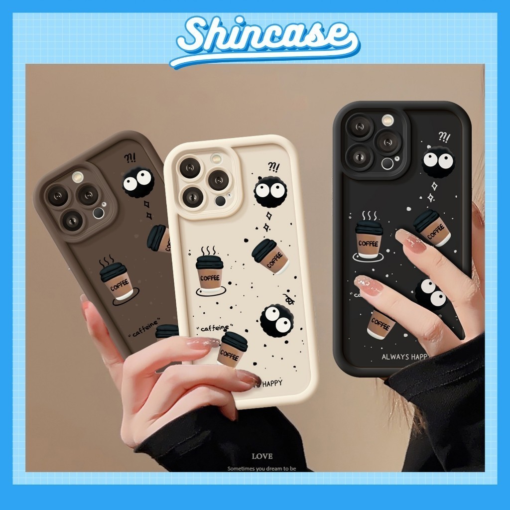 Ốp Lưng iPhone Camera Viền Cao Coffee Mềm Chống Sốc, Cao Cấp - iP 7/8/X/XS/XR/11/12/13/14/15/16/17/Plus/Air/Pro/Max