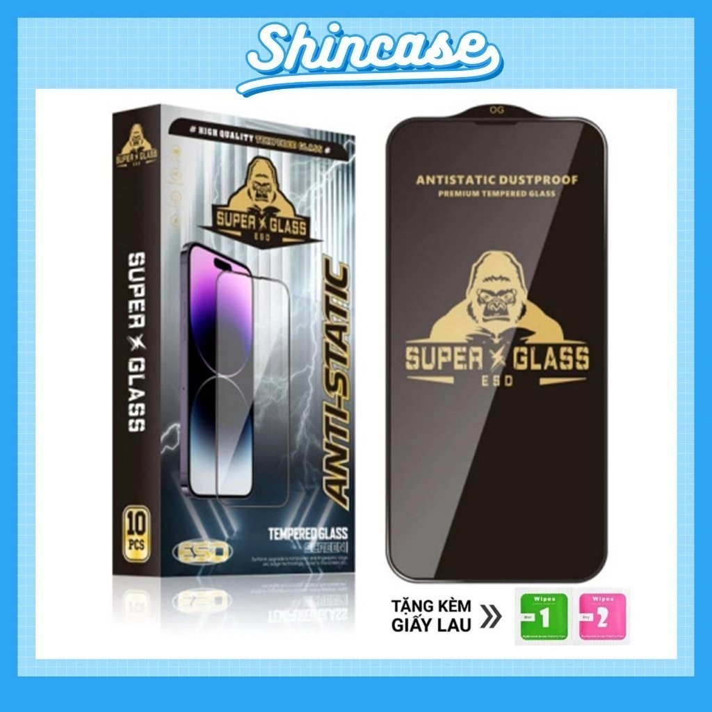 Kính Cường Lực iPhone KK Super Glas Full Màn Cao Cấp, Siêu Cứng - iP 6/6s/7/8/Plus/X/XS/XR/11/12/13/14/15/Pro/Max