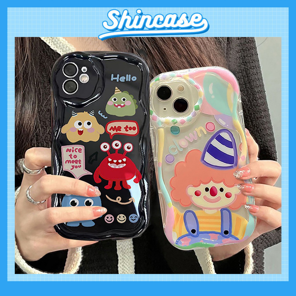 Ốp Lưng iPhone Quái Vật Viền Sóng Nổi, Chống Sốc, Bảo Vệ Camera - iP 7/8/X/XS/11/12/13/14/15/16/17/Plus/Pro/Max/Air