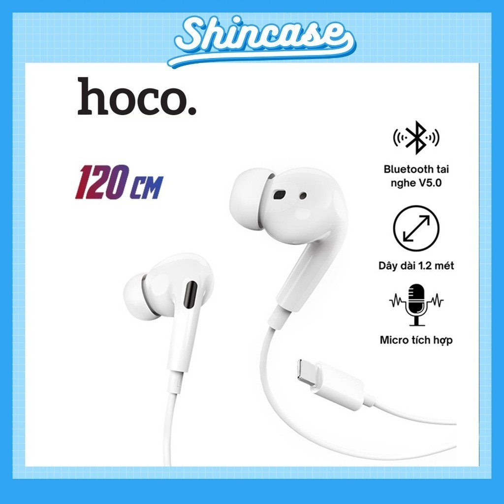  Hoco Chính Hãng - Tai nghe nhét tai Hoco M1 Pro có micro âm thanh hay chống ồn jack IP - Shin Case 