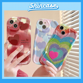 Ốp Lưng iPhone Trái Tim Viền Sóng Nổi, Chống Sốc, Bảo Vệ Camera - iP 7/8/X/XS/11/12/13/14/15/16/17/Plus/Pro/Max/Air