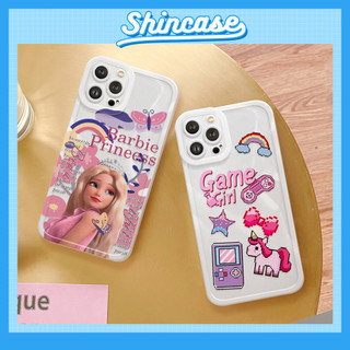Ốp Lưng iPhone Barbie Cạnh Vuông, Chống Sốc, Bảo Vệ Camera - Cho iP 6/6s/7/8/Plus/X/XS/XR/11/12/13/14/15/Pro/Max/Mini