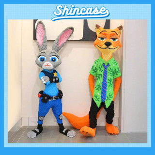 Bộ Mô Hình Đồ Chơi Lắp Ráp Xếp Hình 3D Cao Cấp Cáo Và Thỏ  115cm - Phát Triển Kỹ Năng, Sáng Tạo