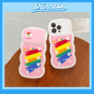 Ốp lưng iphone gương sóng Pink Rainbow 6/6plus/6s/6splus/7/7plus/8/8plus/x/xs/11/12/13/14/pro/max/promax/plus/shin