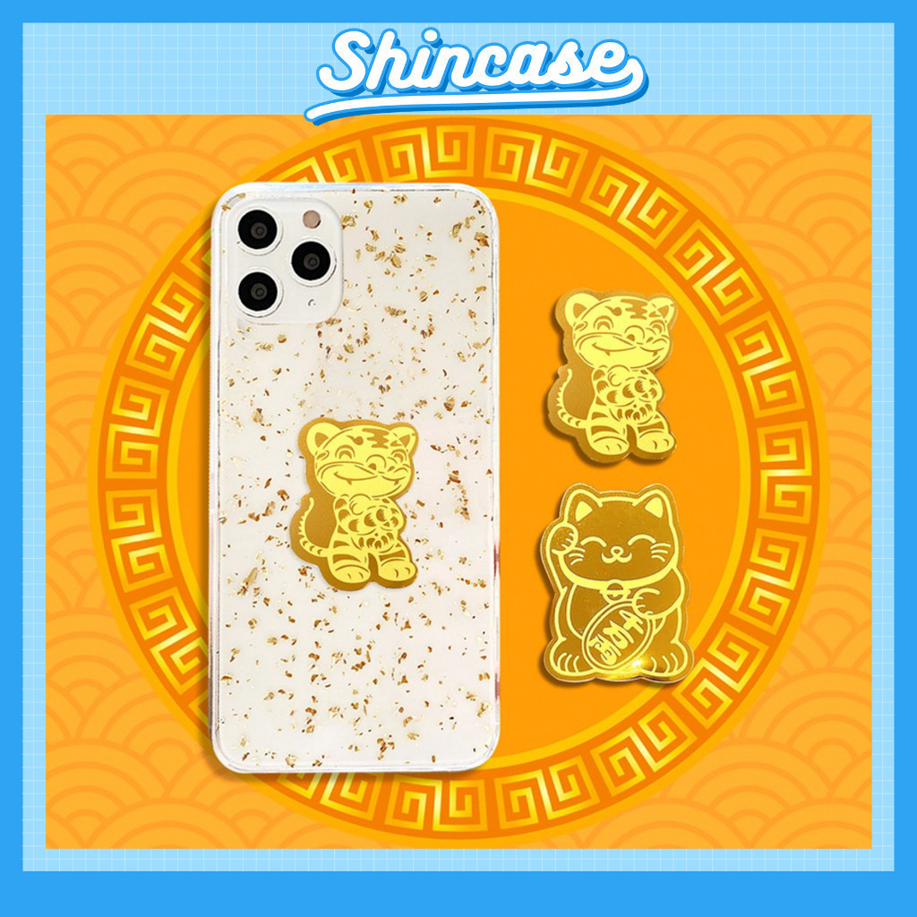 Miếng Dán Mèo Thần Tài Và 12 Con Giáp - Thu Hút Tài Lộc, Bình An - Phù Hợp Đặt Trong Điện Thoại, Ví, Xe, Nhà