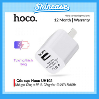 Củ Cốc Sạc Nhanh Hoco UH102 Chính Hãng, Cao Cấp, Cổng USB Siêu Nhanh - Cho Điện Thoại