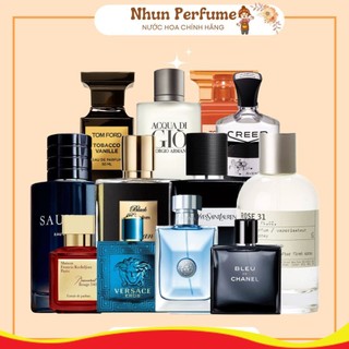 Nước hoa NAM các hãng nổi tiếng thế giới mẫu thử 2ml